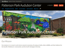 Tablet Screenshot of pattersonpark.audubon.org